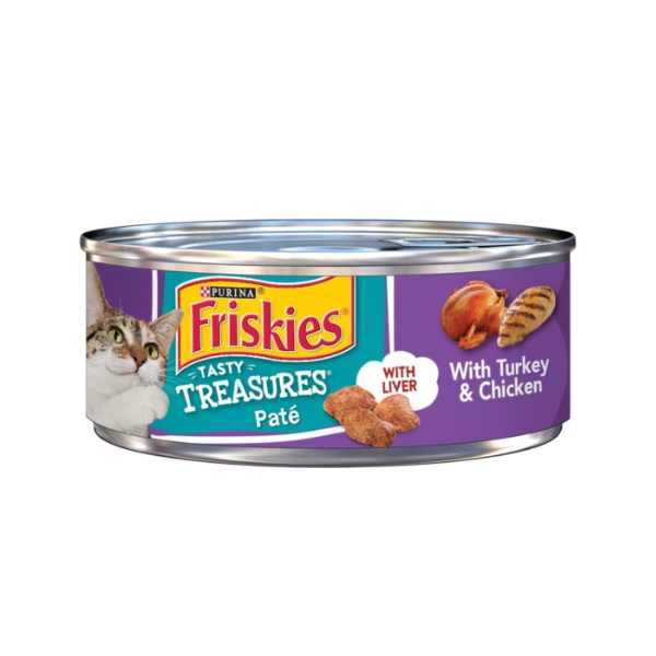 Friskies Tasty Treasures Pate With Turkey & Chicken Friskies Tasty Treasures Pate With Turkey & Chicken